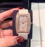 Copy Piaget Limelight Tonneau Rose Gold diamond Watch 27mm